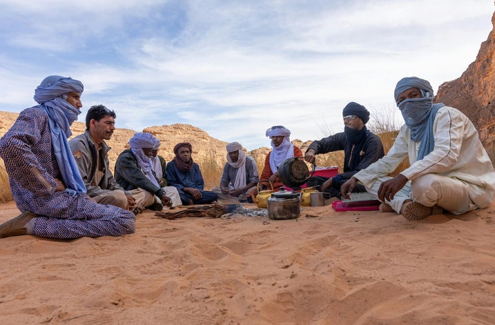 tipologie di tè nel deserto in egitto