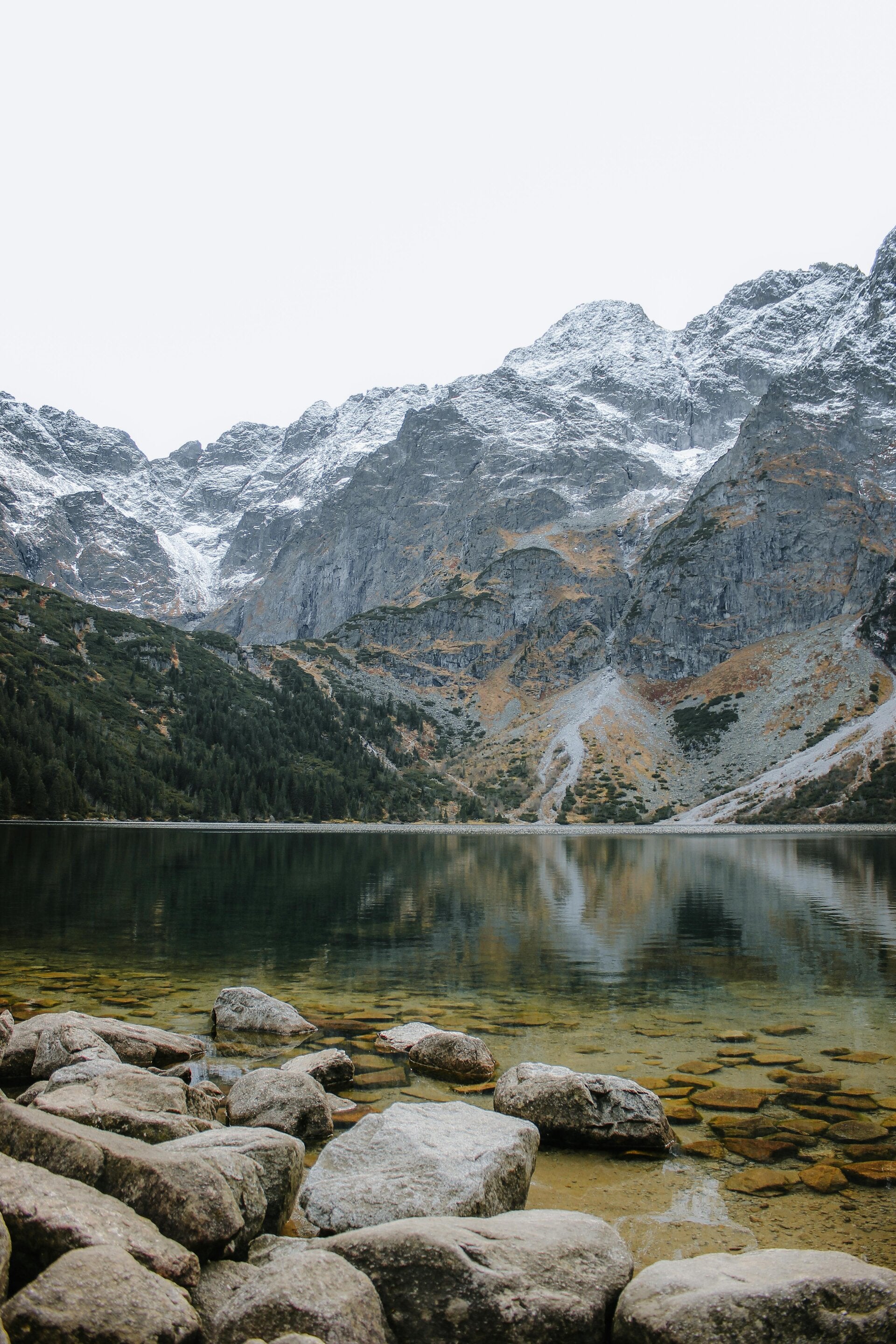 góry, tatry, jezioro