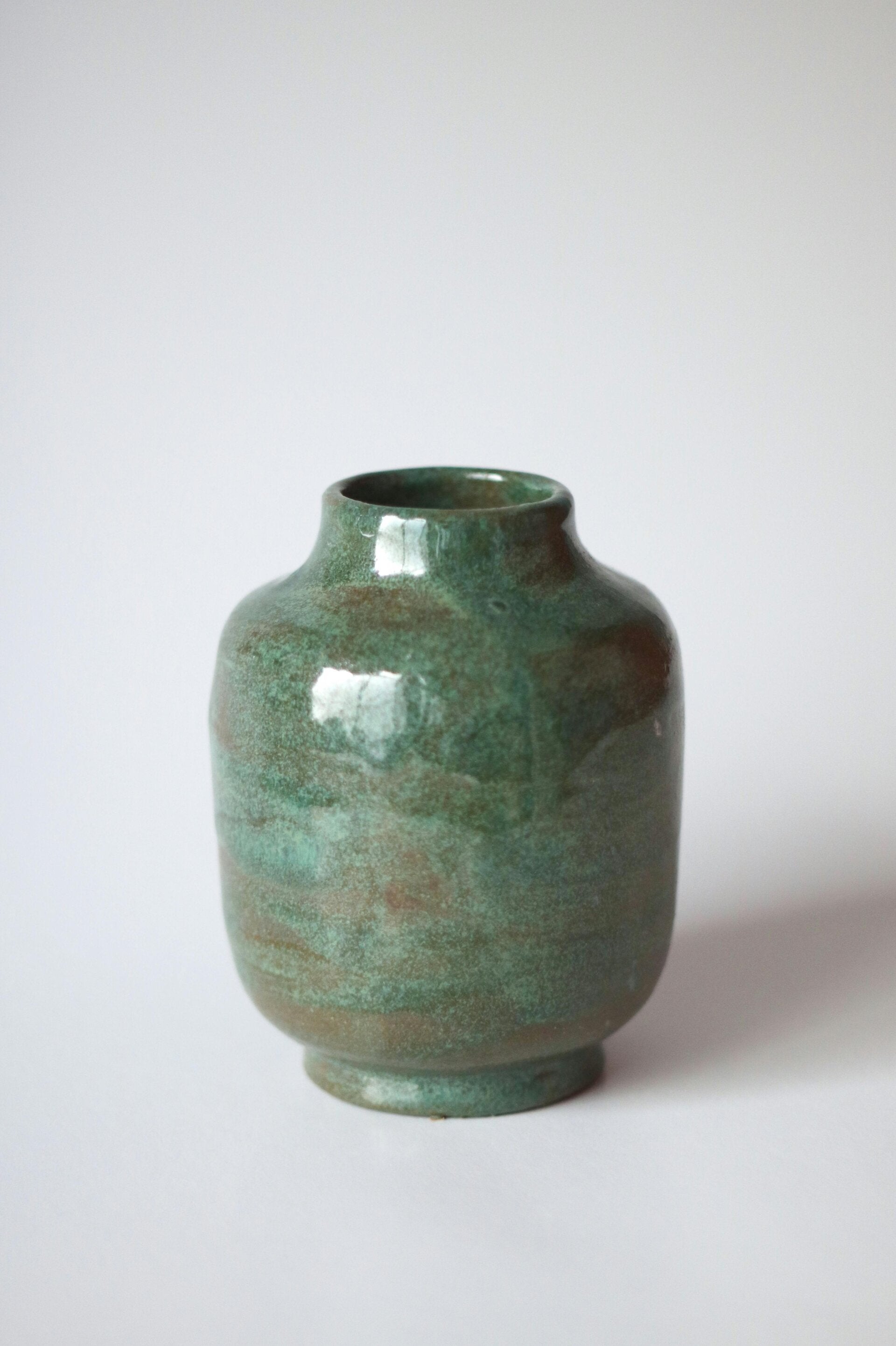 handcrafted vintage ceramic vase European design