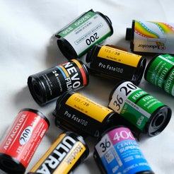 Originele cadeaubon in ouderwets fotorolletje