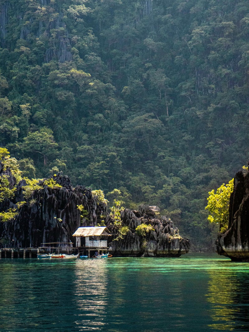 Falaises calcaires et lagon à Palawan