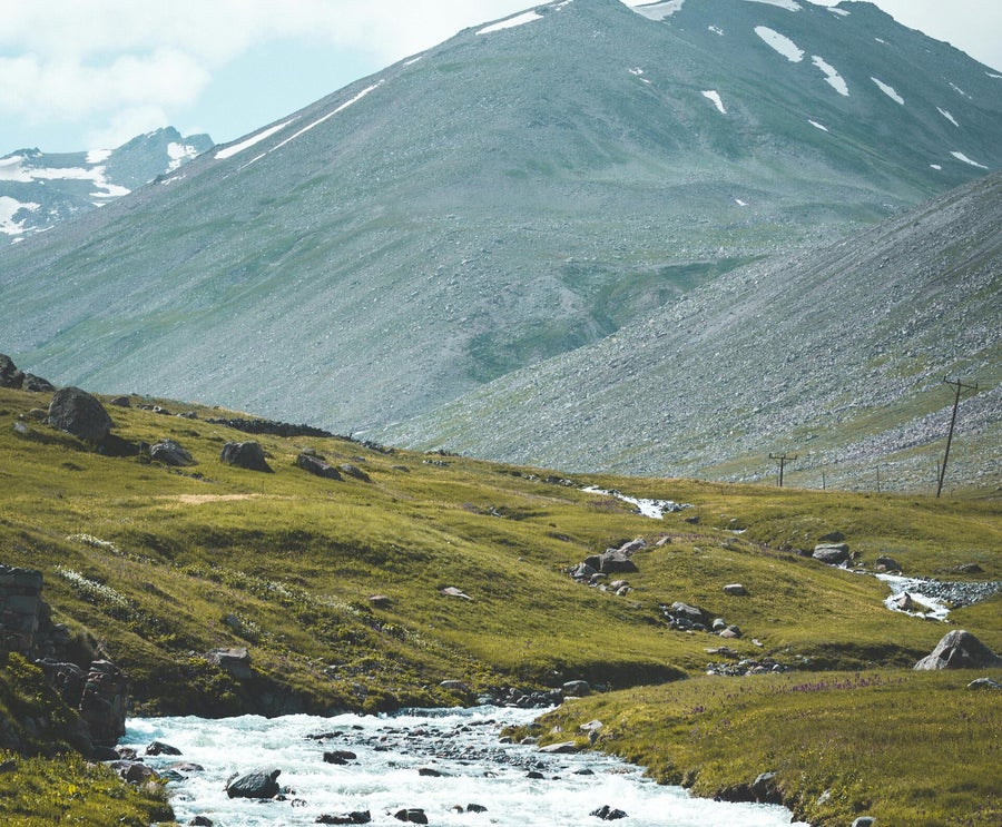 Weids natuurlandschap langs de Kungsleden in Zweeds Lapland