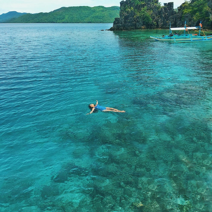 Lagon turquoise aux Philippines