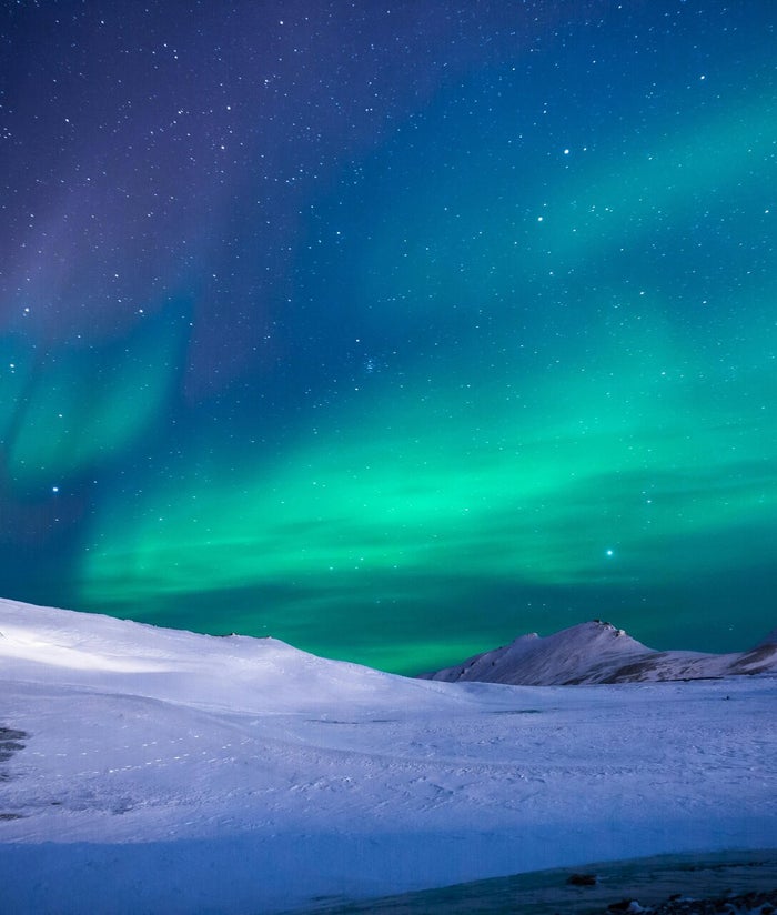 Noorderlicht boven de Kungsleden in Zweeds Lapland