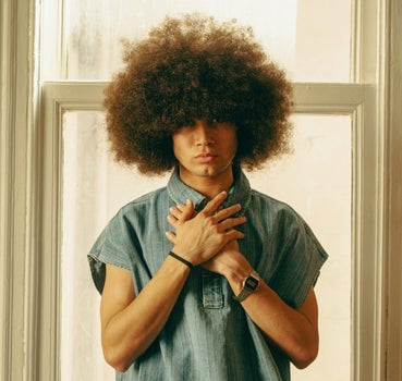 Een typisch afro kapsel
