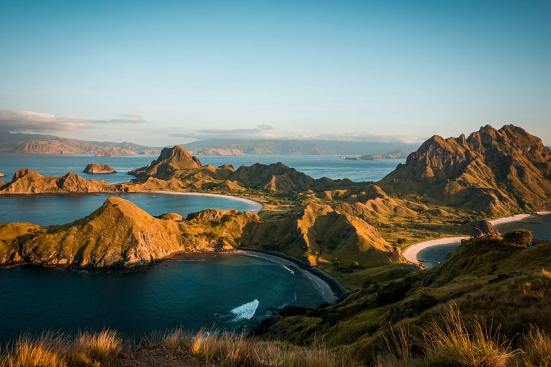 Panorama sur les baies de l’île de Padar