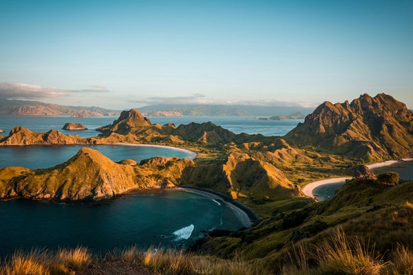 Panorama sur les baies de Padar
