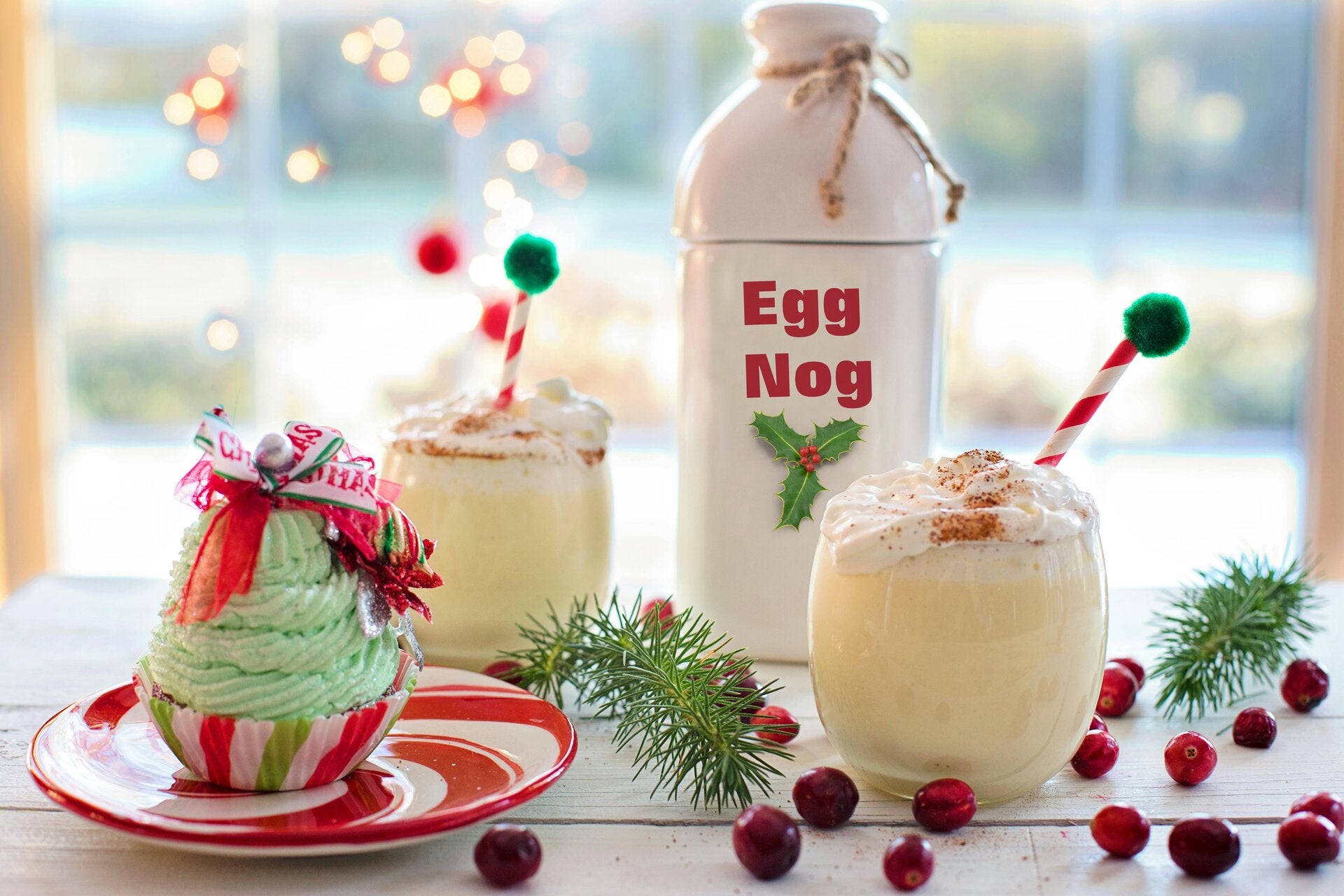 A glass of creamy Cannabis Egg Nog garnished with nutmeg, the perfect holiday treat for cannabis edibles and Stoner Strategies readers