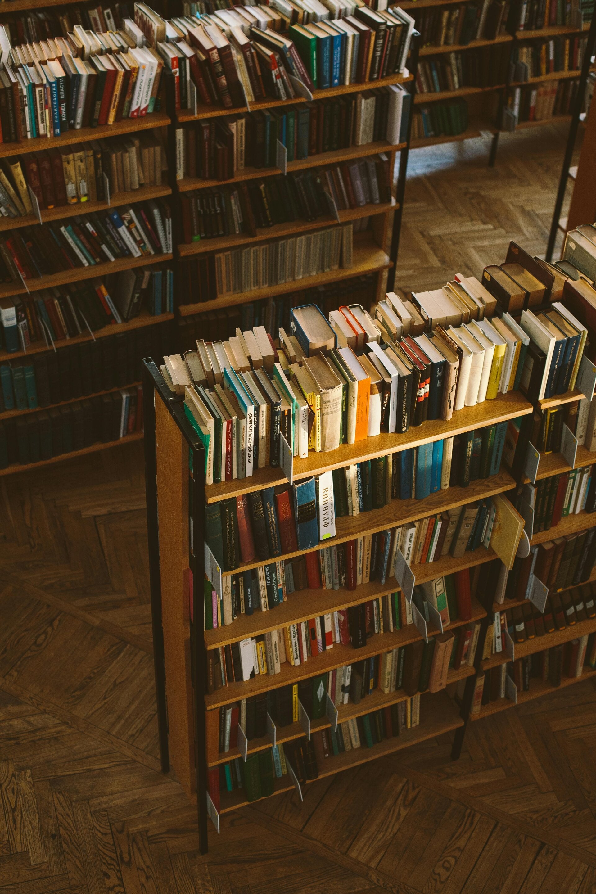 Boekenrekken met boeken.