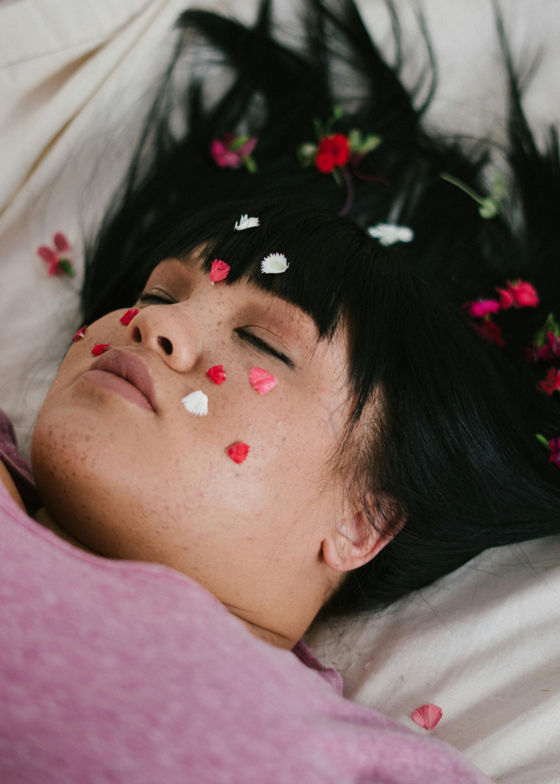 Jeune fille qui dors