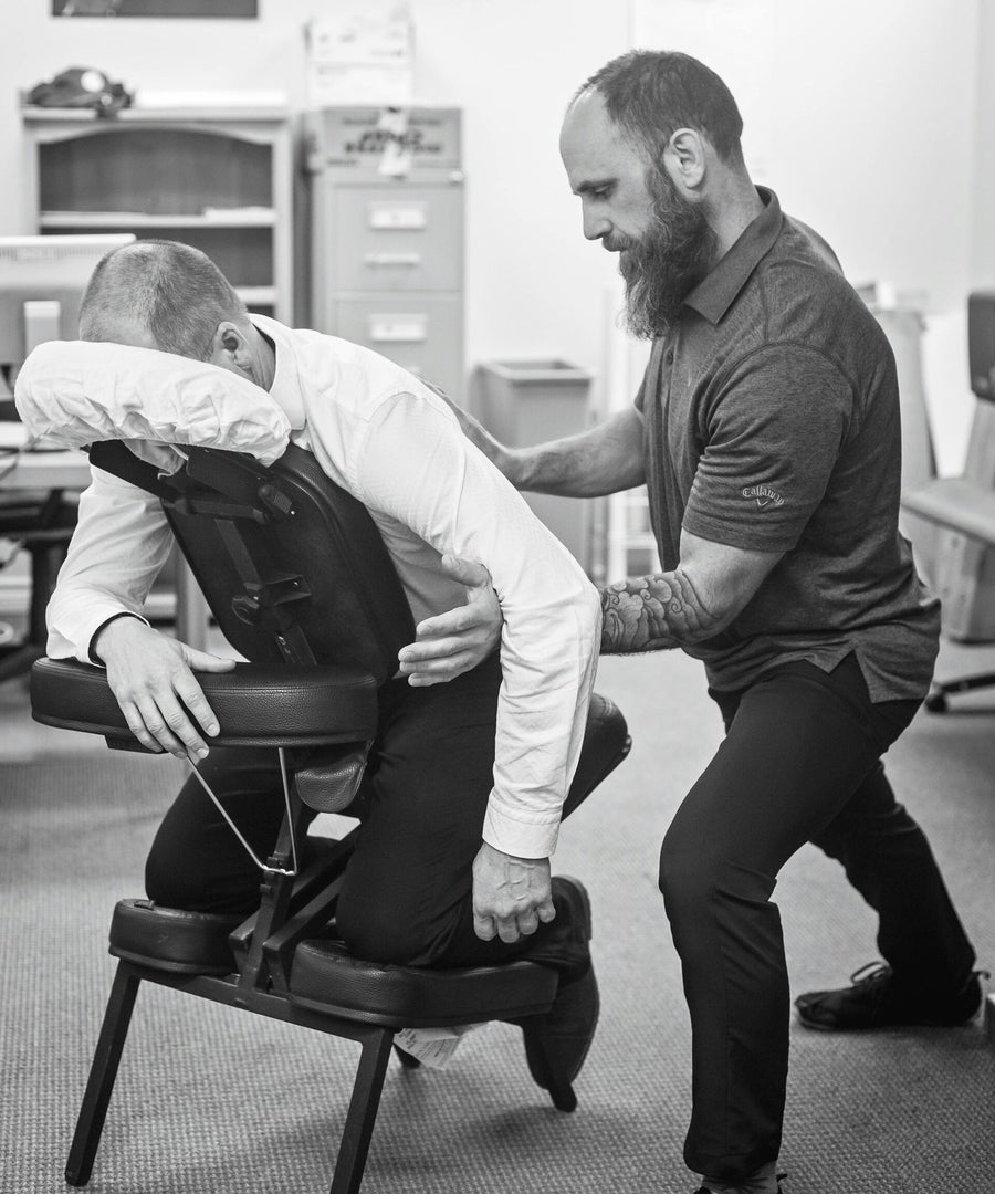 Professional chair massage