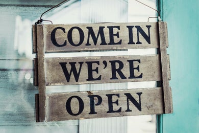 Come in we're open.