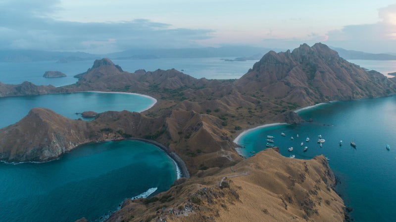Baies de l’île de Padar vues du sommet