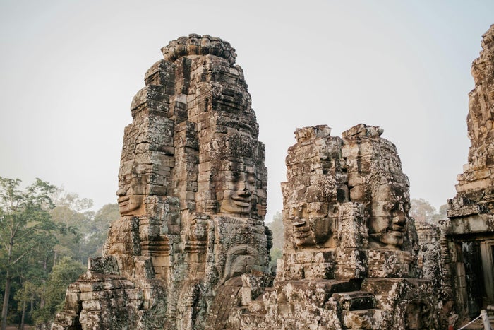 Visages sculptés du temple Bayon