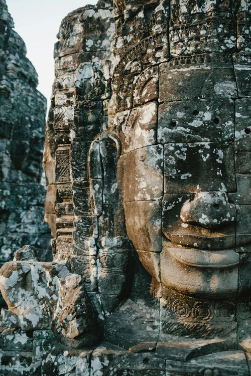 Visage sculpté du Bayon