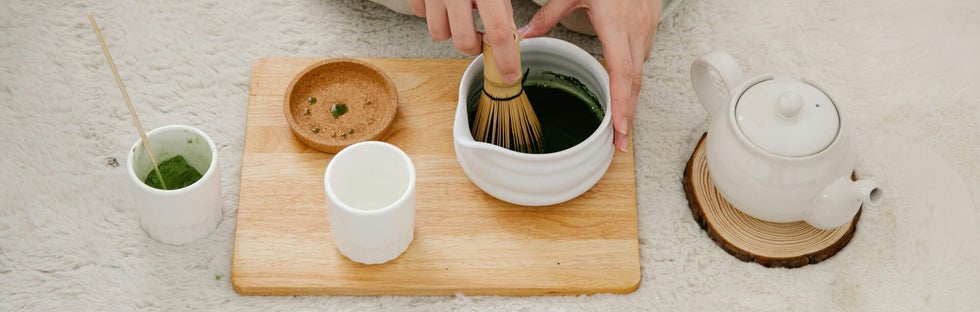 authentieke matcha bereiding