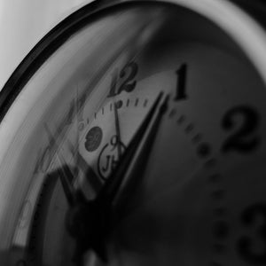 black and white time is running out
