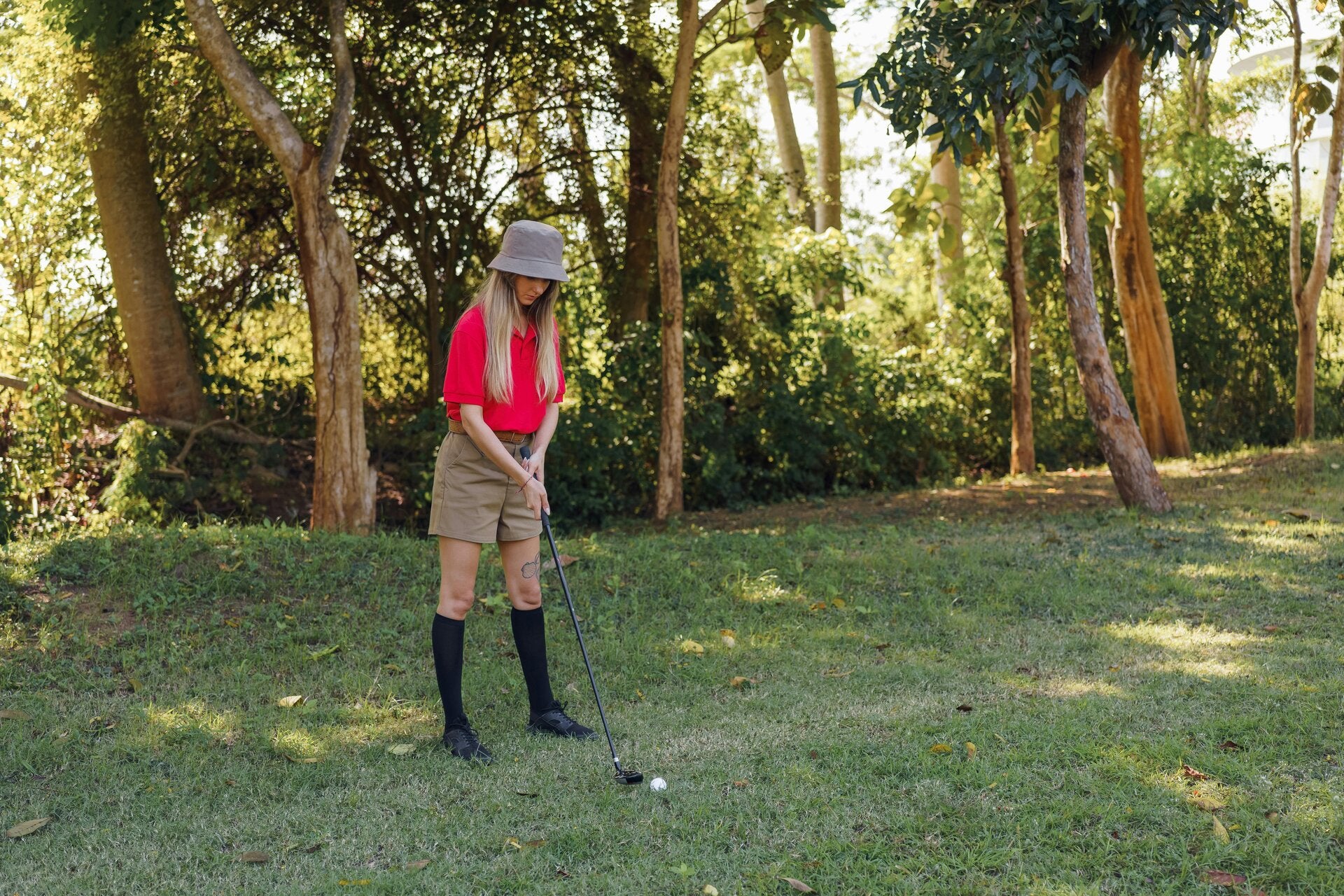 Obstacle sur un parcours de minigolf
