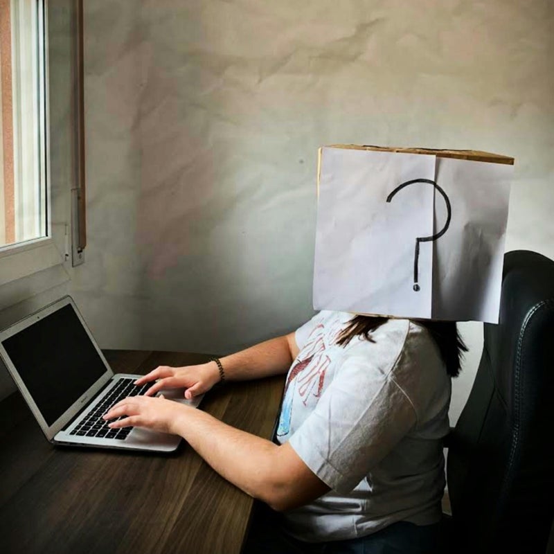 office worker at computer