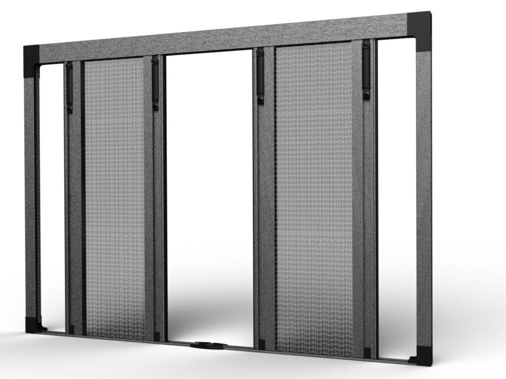 Bugsout XL-Line Plissé hordeur dubbel met tweezijdige opening op maat kan extra groot Helmond