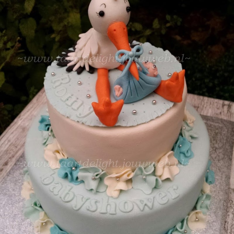 Taart babyshower Romy 2017