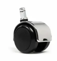 Luxe polyamide wielen van 50 mm met verchroomde afwerking