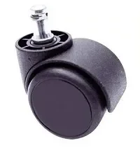 Standaard polyamide wielen van 50 mm voor een zadelkruk