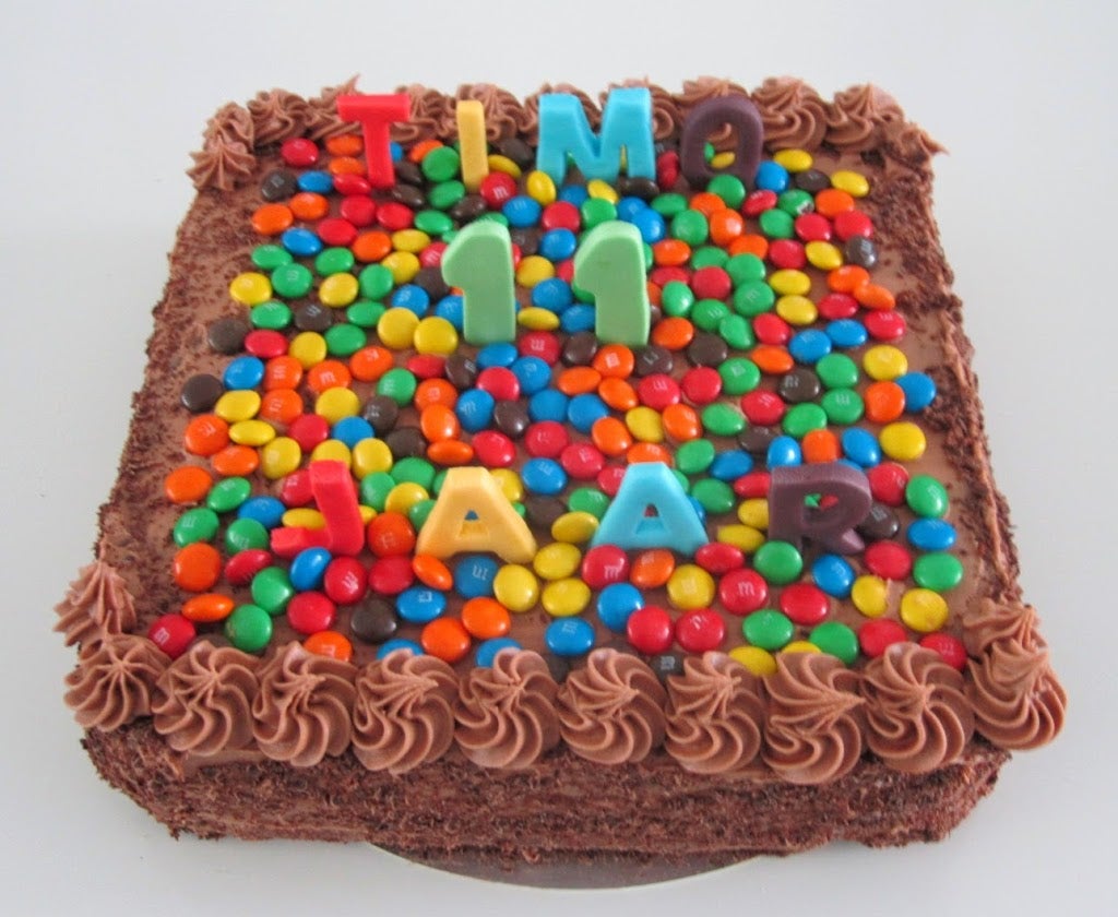 844- Chocoladetaart M&amp;M&#039;s.JPG