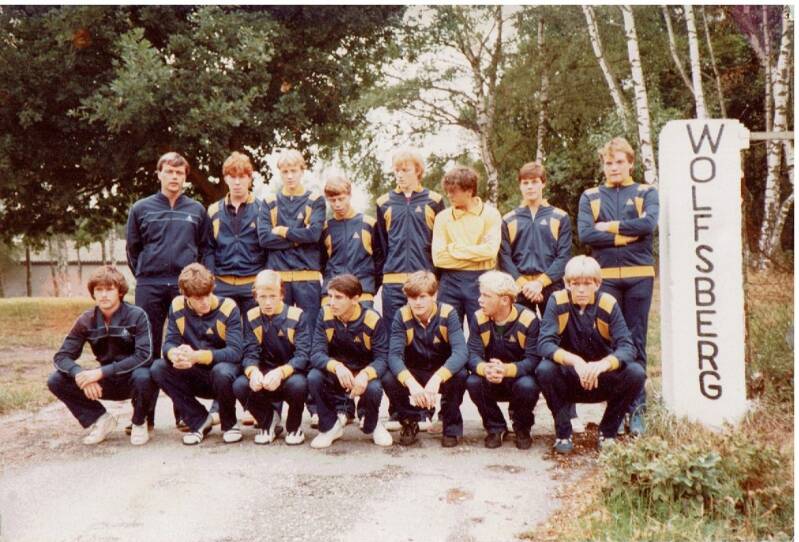 Foto 8. A1. Trainingskamp Duitsland. Namen: zie onderaan de fotoserie.