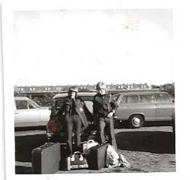 Met Rob op weg naar Skive.