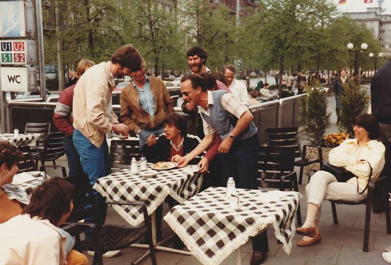 Snelle lunch in Hamburg.