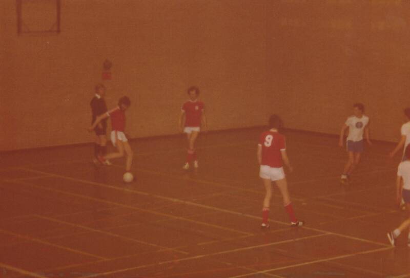 Zaalvoetbal.