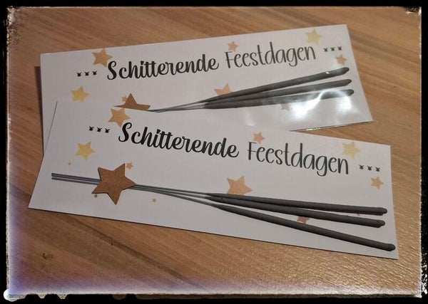 Kaartje met sterretjes