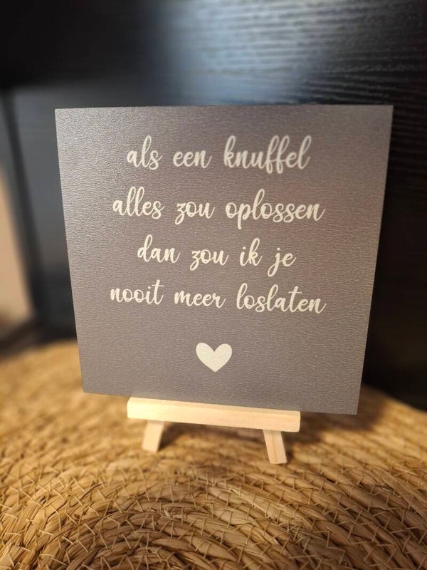 Troosttegel knuffel