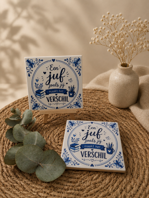 Tegeltje juf