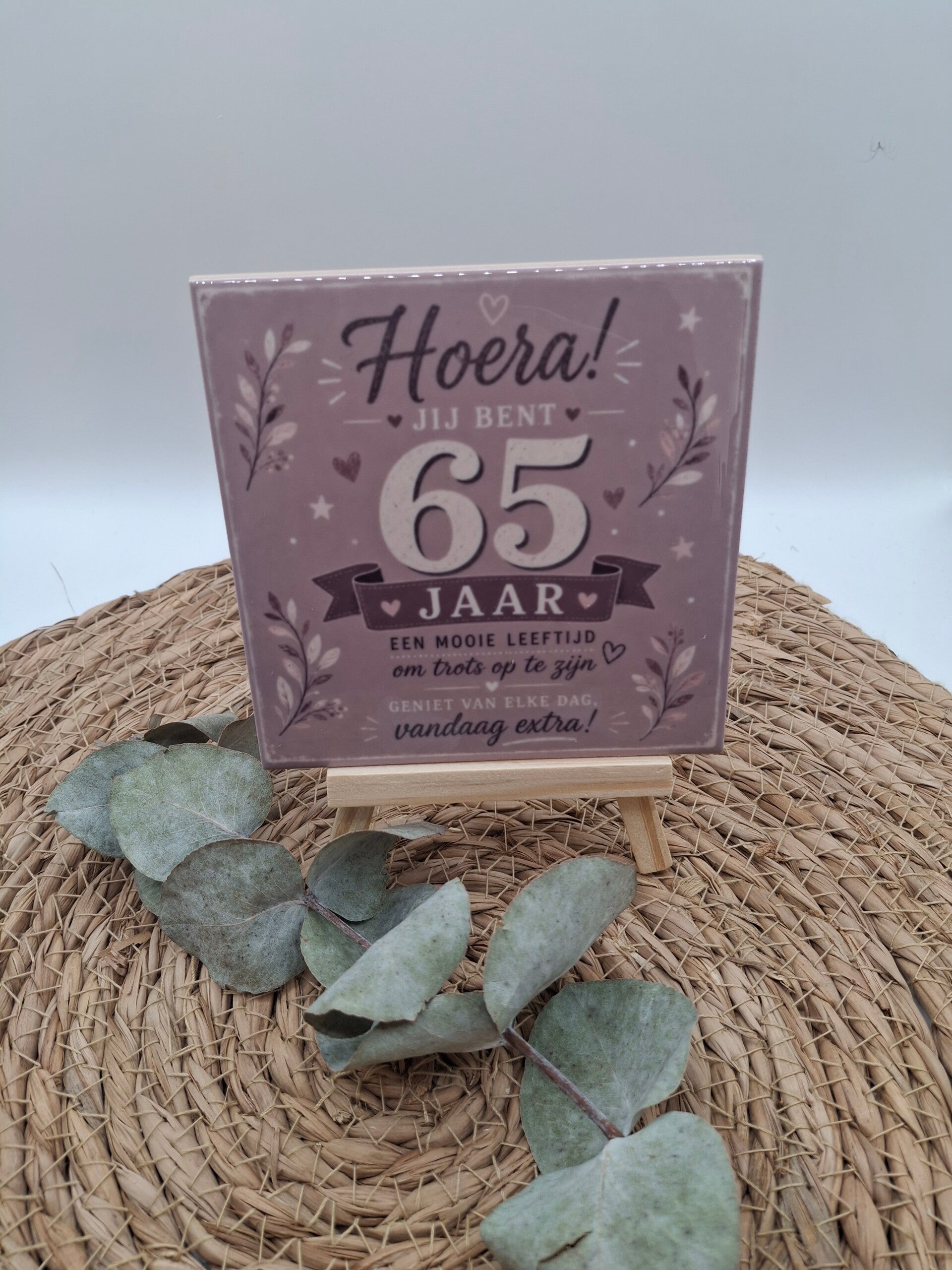 Tegeltje 65 roze
