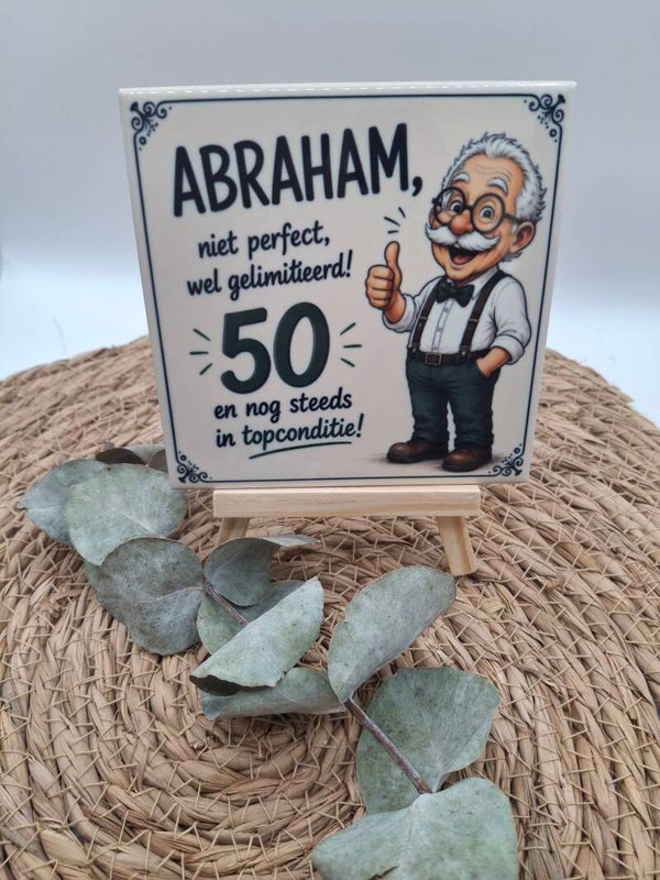 Tegeltje Abraham niet perfect