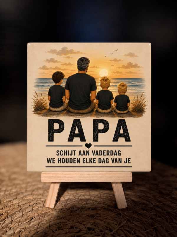 Tegel schijt aan vaderdag