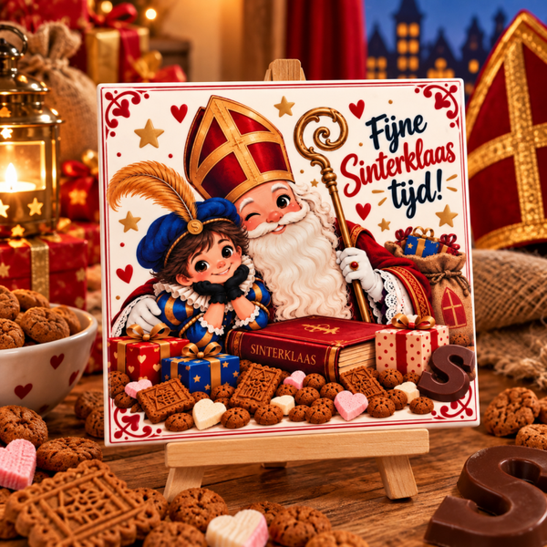 Tegeltje fijne sinterklaas