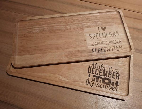 Borrelplank kerst of sint