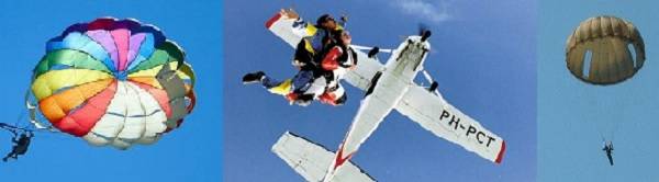 parachute  vliegtuig