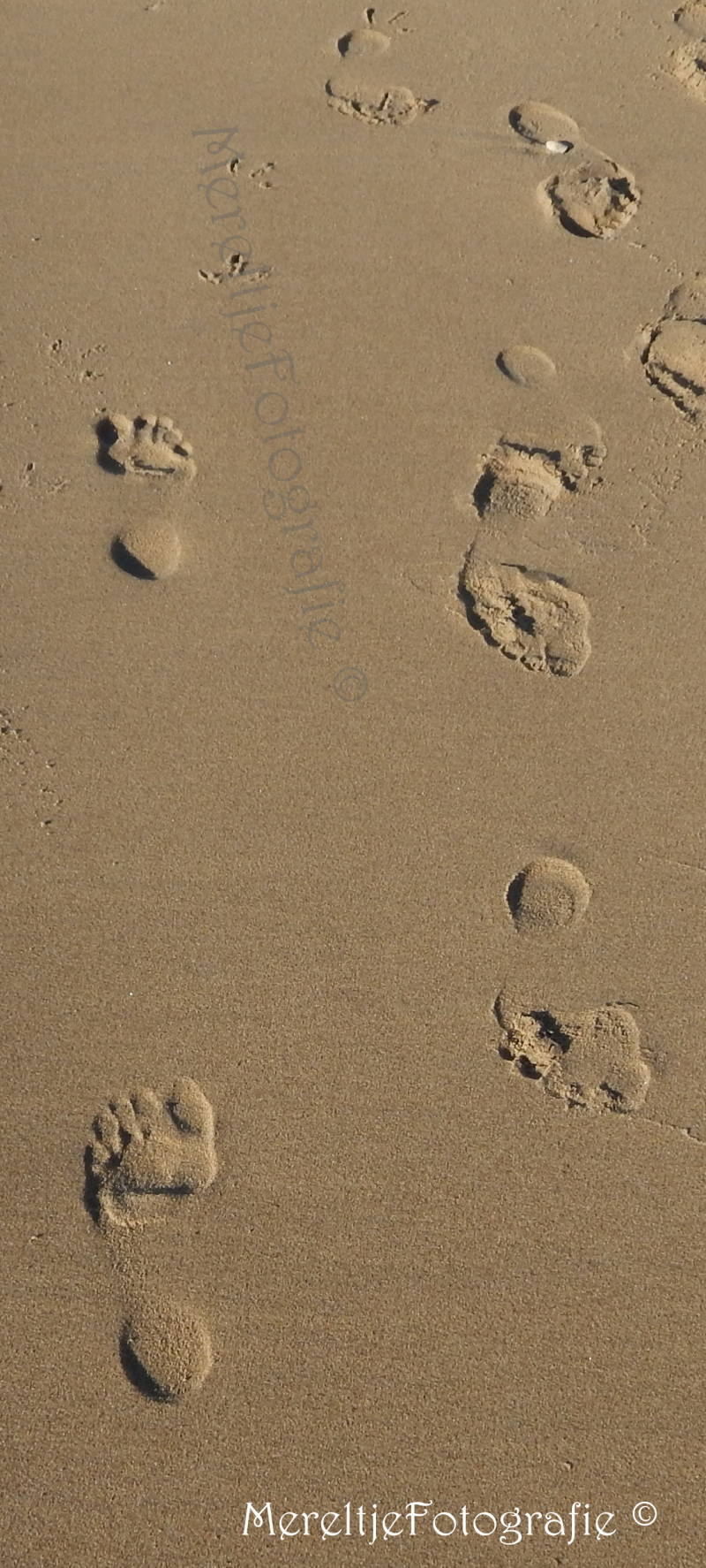 voetstap in zand