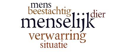 menselijk woorden mix