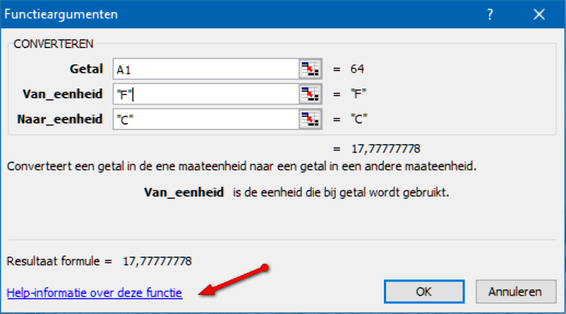 excel functies