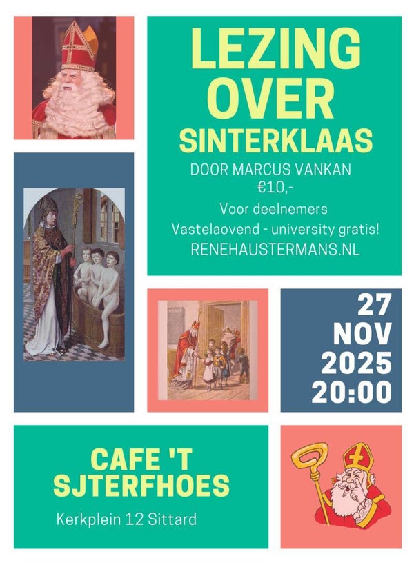 EXTRA LEZING. Sinterklaas; de traditie en een vleugje carnaval. Door Marcus Vankan.