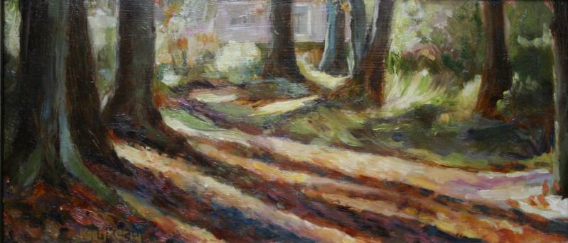 Zondagmiddag 5 | 15 x 33 cm | olieverf op paneel | verkocht