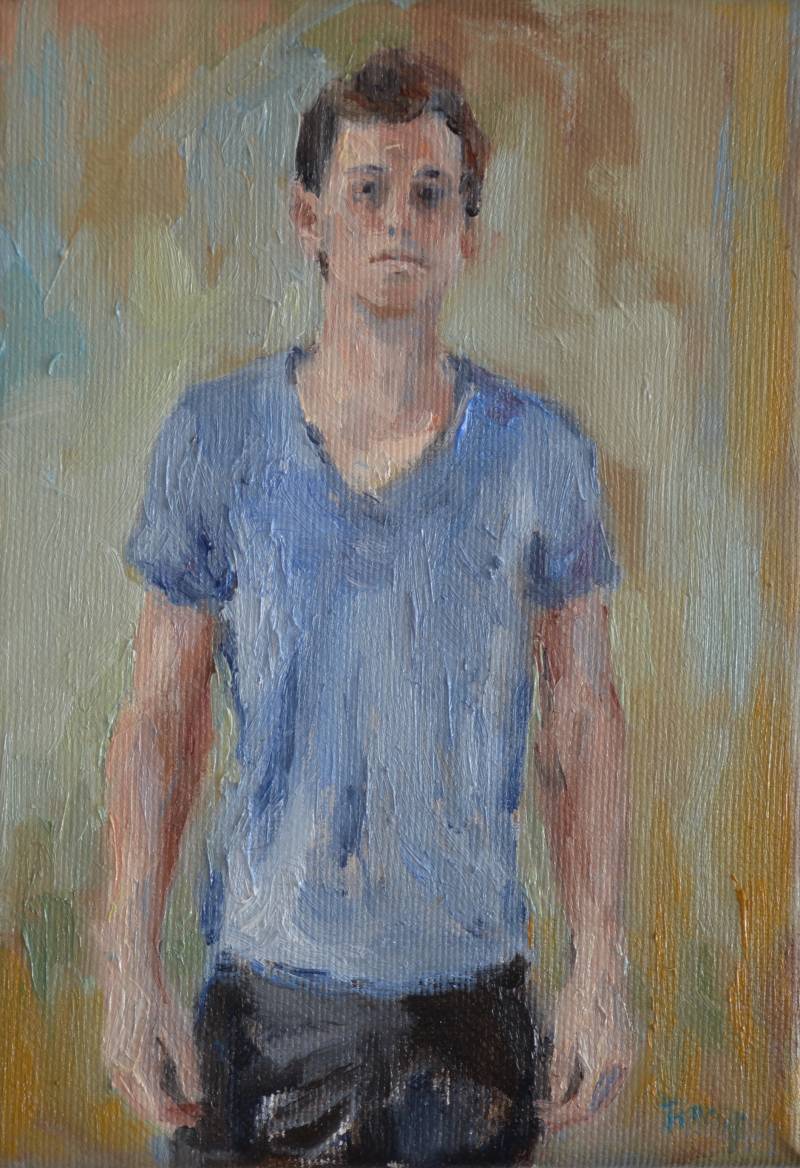 3 (uit de serie Familiezaken) | 18 x 13 cm | olieverf op doek
