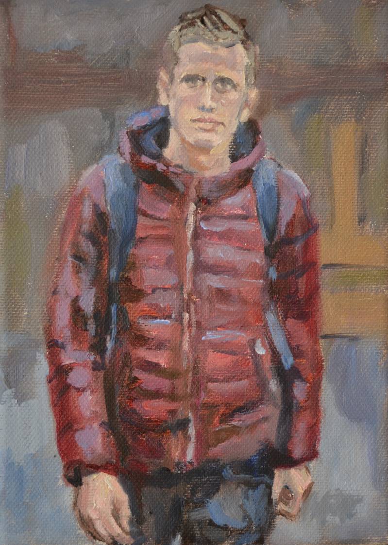 2 (uit de serie Familiezaken) | 18 x 13 cm | olieverf op doek