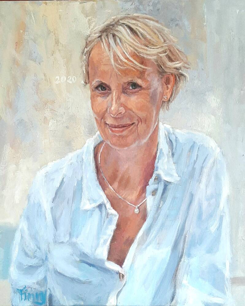 In wit | 50 x 60 cm | olieverf op doek | november 2020