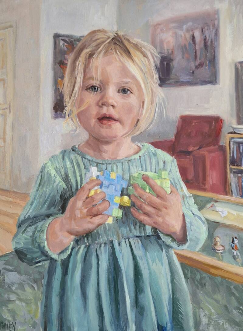 Sofie | olieverf op paneel | 40 x 30 cm | 2025 | verkocht